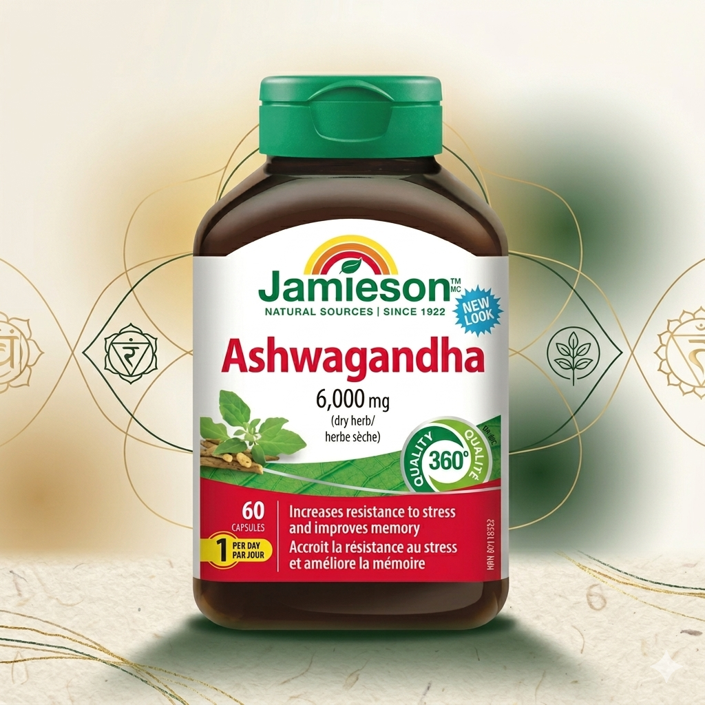 Jamieson Ashwagandha 6000 mg, 60 kapslí